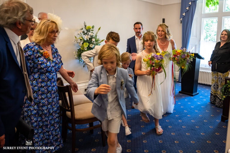 Documentary wedding photography in Surrey