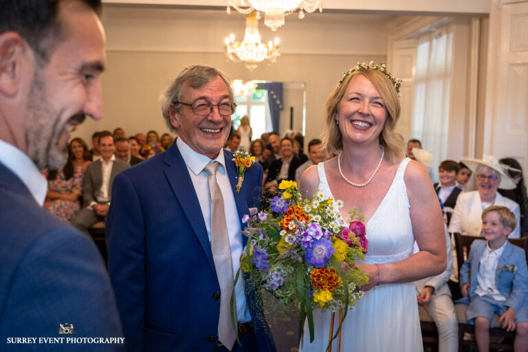 Documentary wedding photographer Surrey