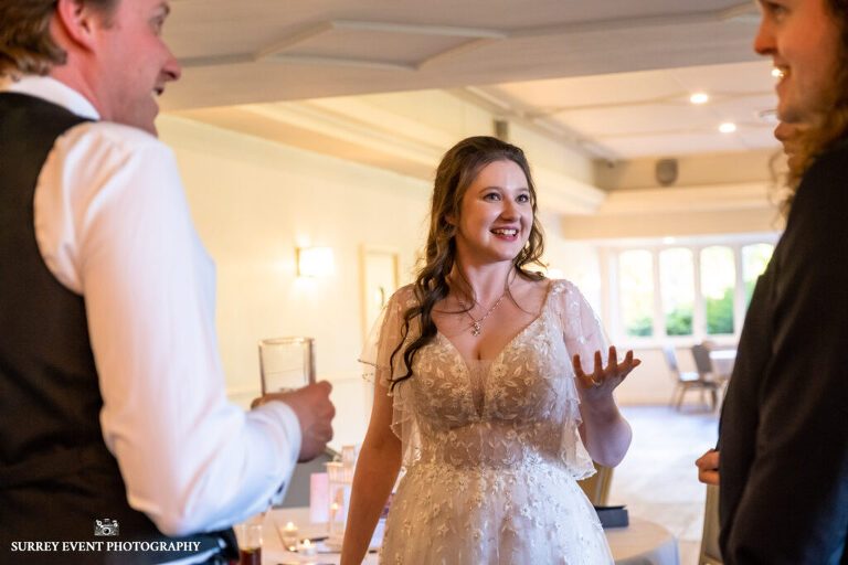 Documentary wedding photography in Surrey at a Scottish ceilidh